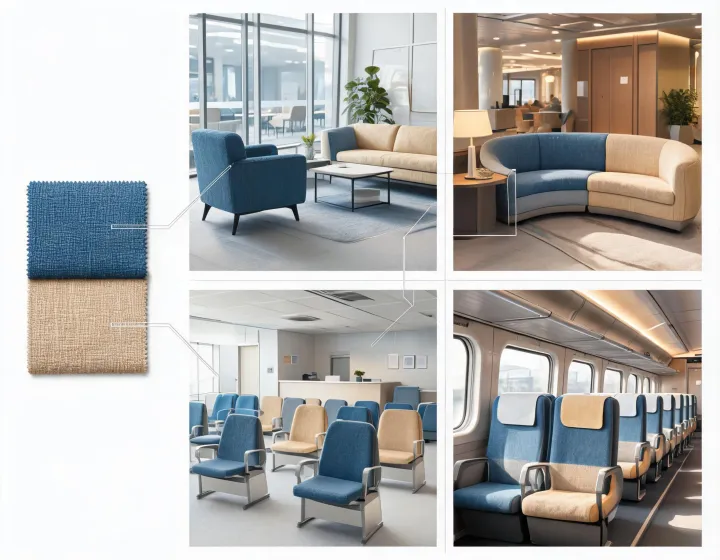 Interior textile applications material board
